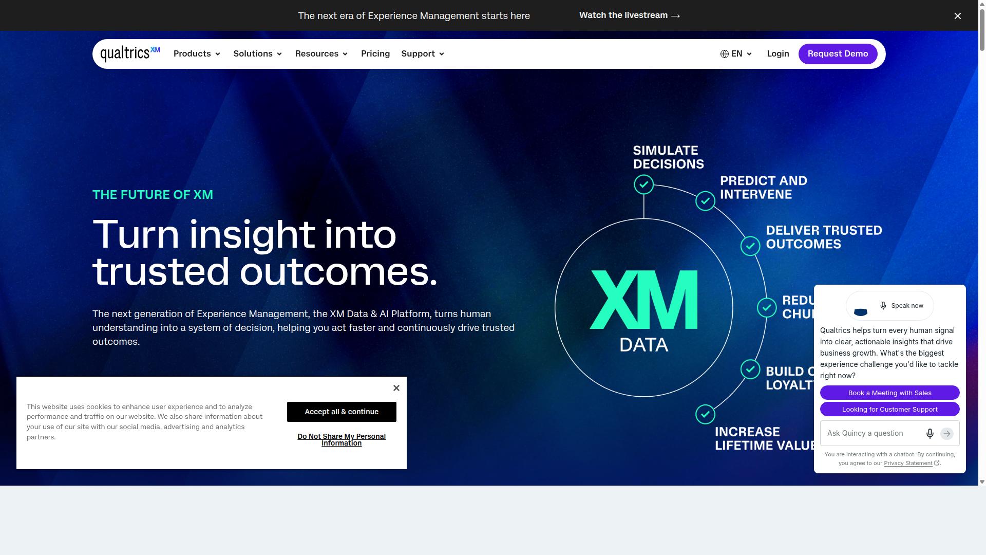 Qualtrics website